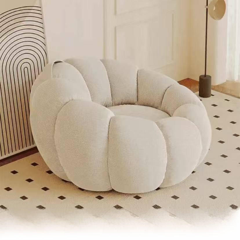Pumpkin Sofa Chair Lambswool Small Sofa