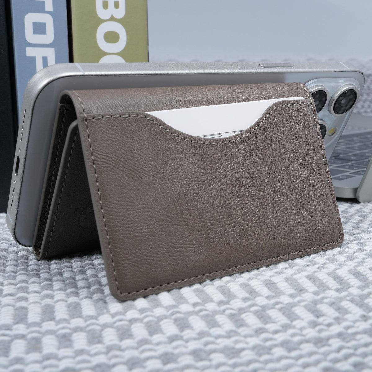 Magnetic Wallet Phone Case with Card Holder and Stand