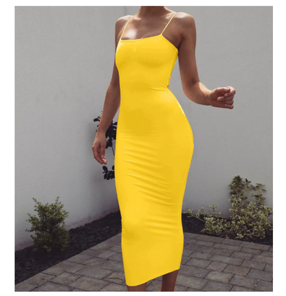 Trägerkleid, Nachtclub-Kleid, Milk-Silk-Bandagekleid