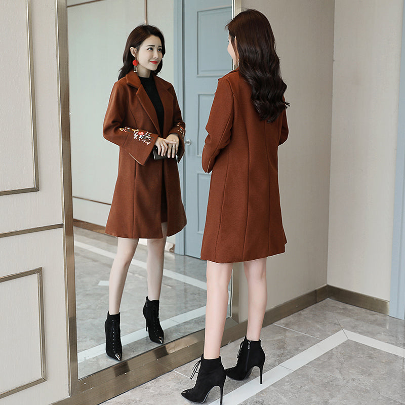 Chic Mid-Length Cardigan Set