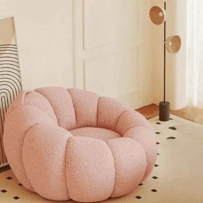 Pumpkin Sofa Chair Lambswool Small Sofa