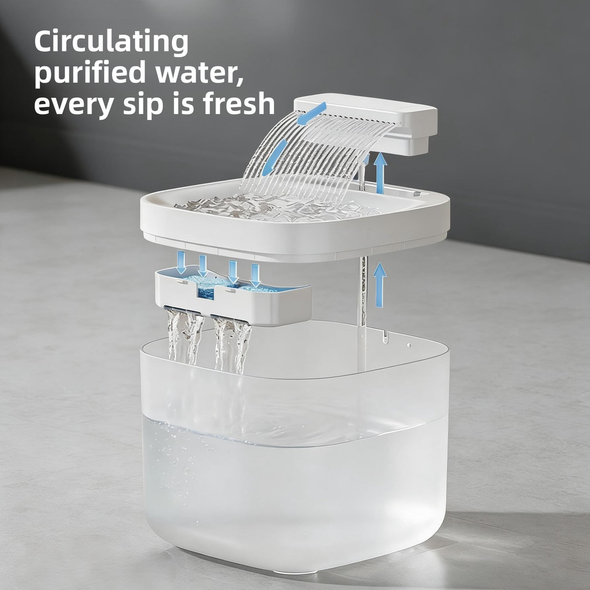 Automatic Pet Water Dispenser with Filtration System