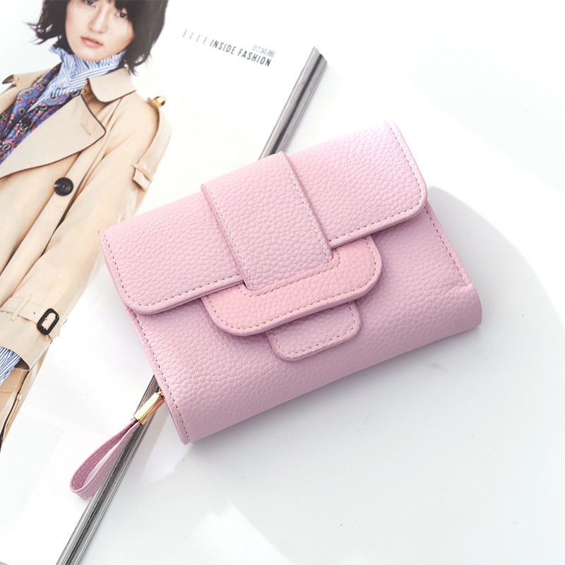 Fashionable Ladies Wallet with Lychee Pattern Design
