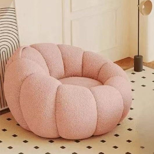 Kürbis-Sofa, Lammwoll-Sessel, kleines Sofa
