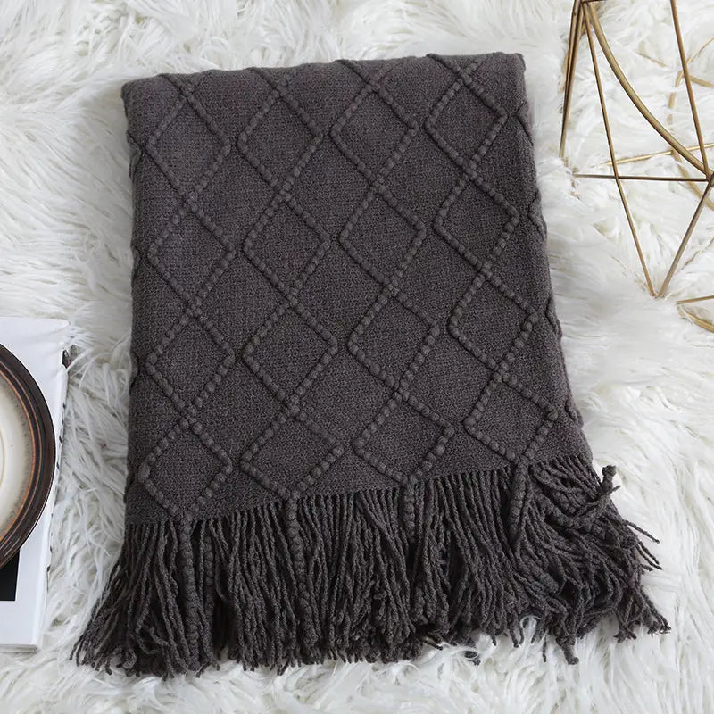 Knitted Sofa Blanket Cover for Air Conditioning Use