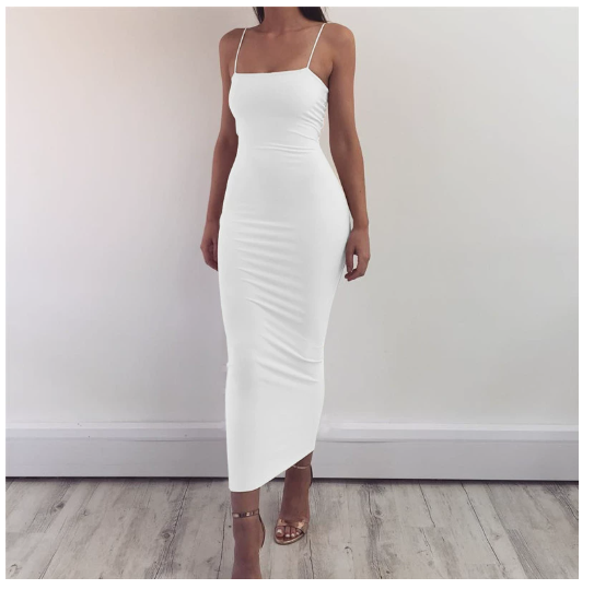 Trägerkleid, Nachtclub-Kleid, Milk-Silk-Bandagekleid