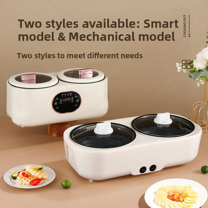 Dual Compartment Electric Hot Pot Multi-Cooker