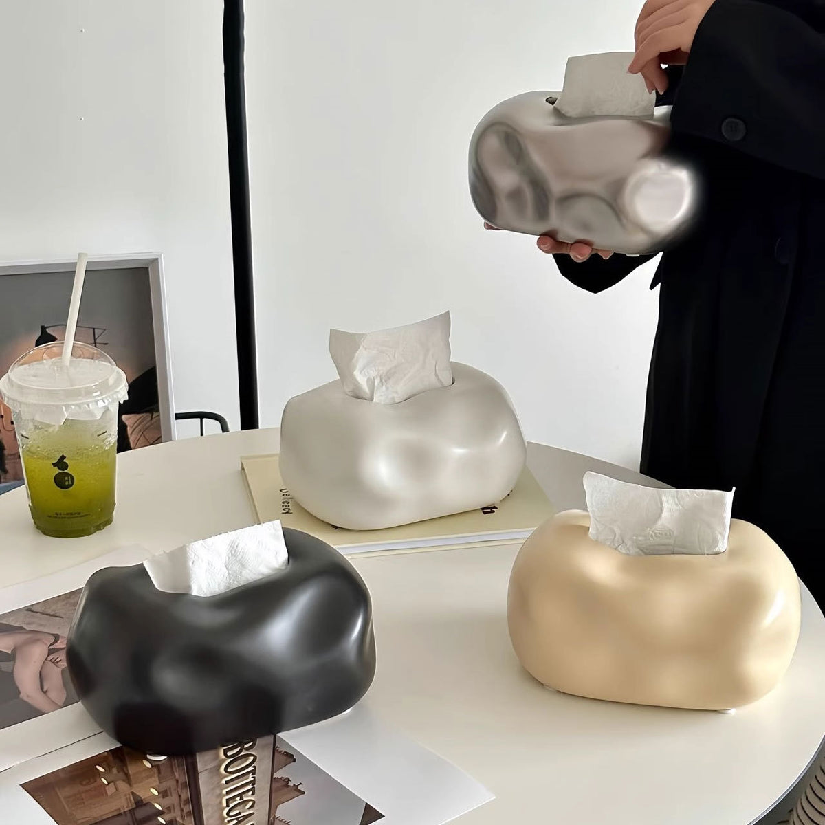 Ceramic Tissue Box Home Decor
