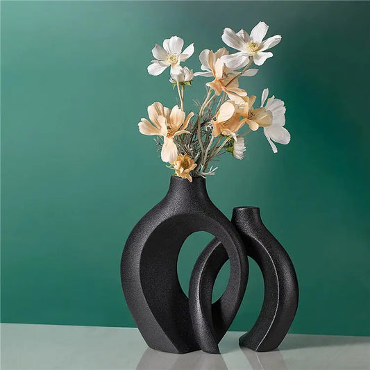 Nordic Ceramic Flower Vase Home Decoration