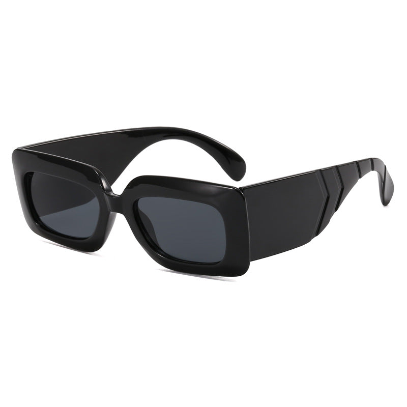 Retro Square Sunglasses with Snake Skin Pattern 2023