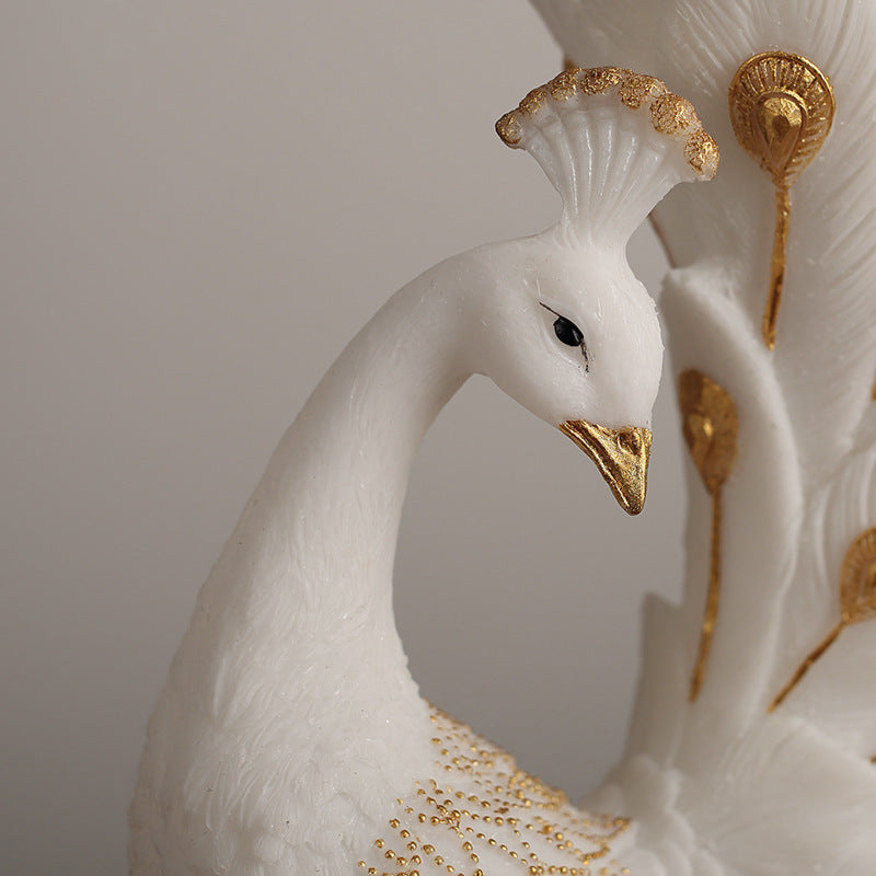 European Peacock Vase Home Decor