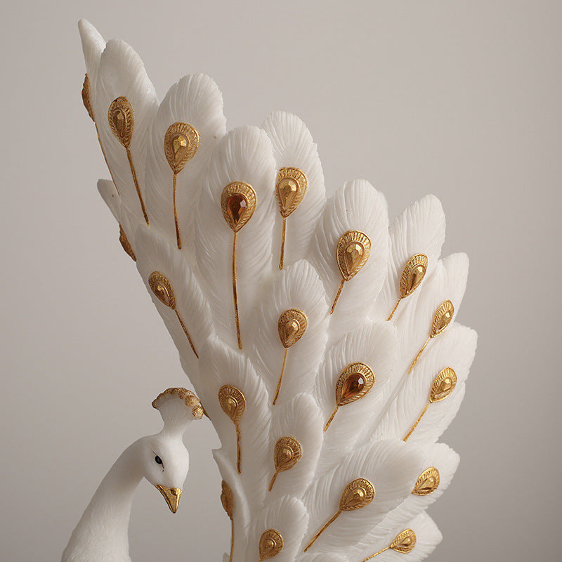 European Peacock Vase Home Decor