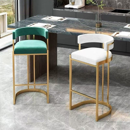 Nordic Style Bar Chair with Backrest