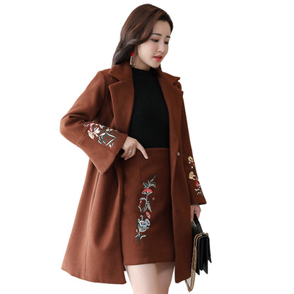 Chic Mid-Length Cardigan Set