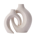 Nordische Keramik-Blumenvase als Wohndekoration