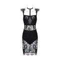 Transparentes Kleid, Spaghettiträgerkleid, Kleid