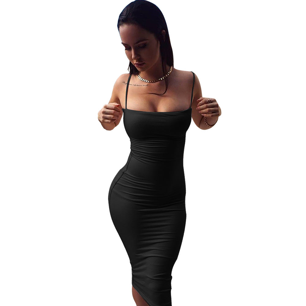 Trägerkleid, Nachtclub-Kleid, Milk-Silk-Bandagekleid