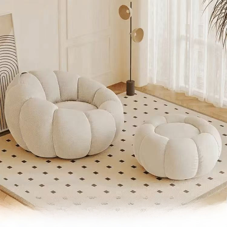 Kürbis-Sofa, Lammwoll-Sessel, kleines Sofa