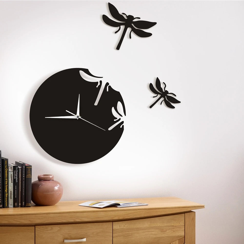 DIY Acryl-Libellen-Wanduhr für die Wohnzimmerdekoration