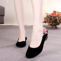 Keilschuhe, alte Pekinger Stoffschuhe, Schuhe mit weicher Sohle